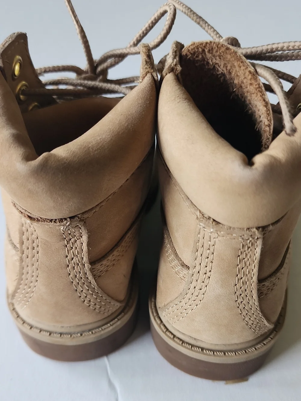 Timberland Kids Wheat/Tan Leather Lace-Up Boots